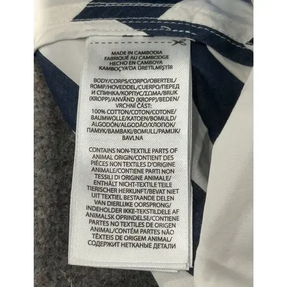 Polo Ralph Lauren Romy Sleeveless Dress Blue White Striped Nautical 8 - Picture 6 of 6